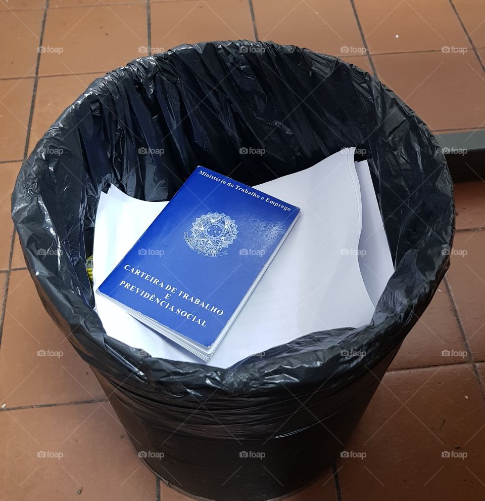 work permit document became garbage