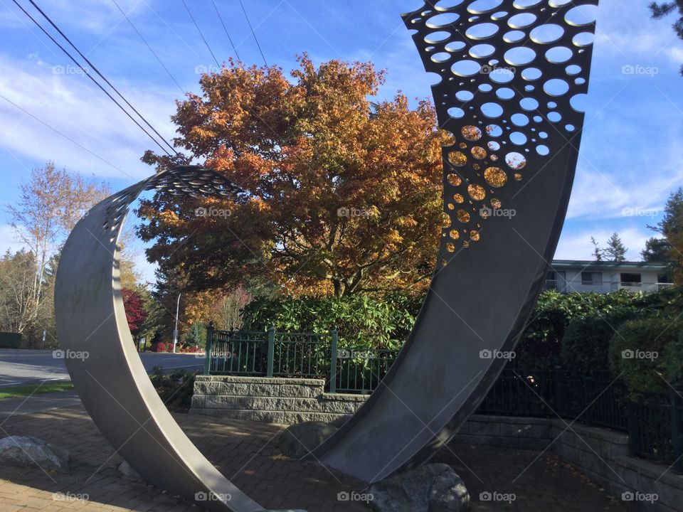 Sculpture in the Courtyard Garden