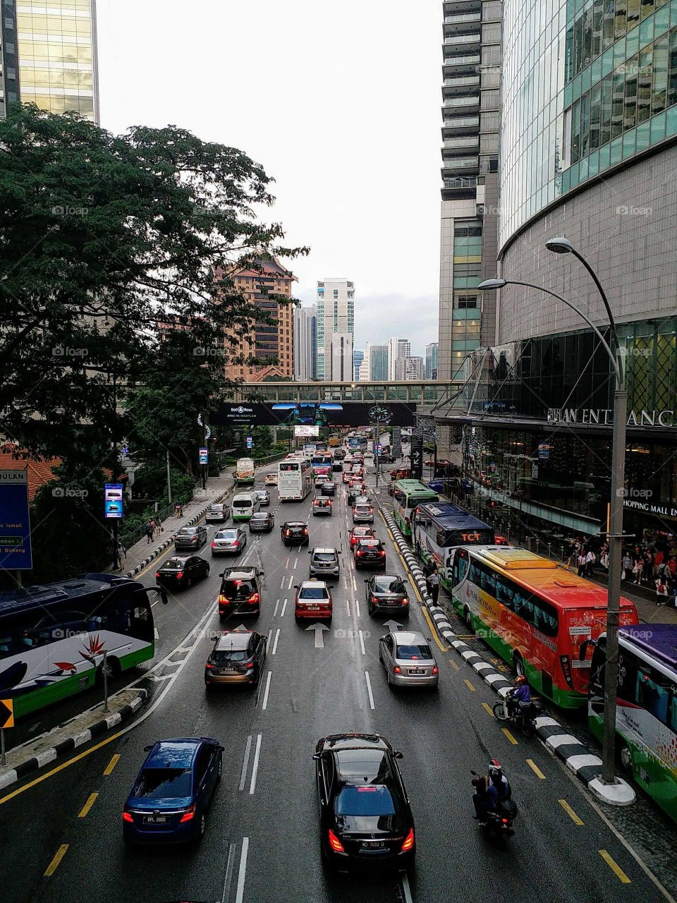 the traffic in Kuala Lumpur.