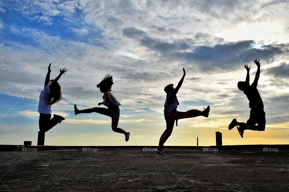 there jumping at the bridge