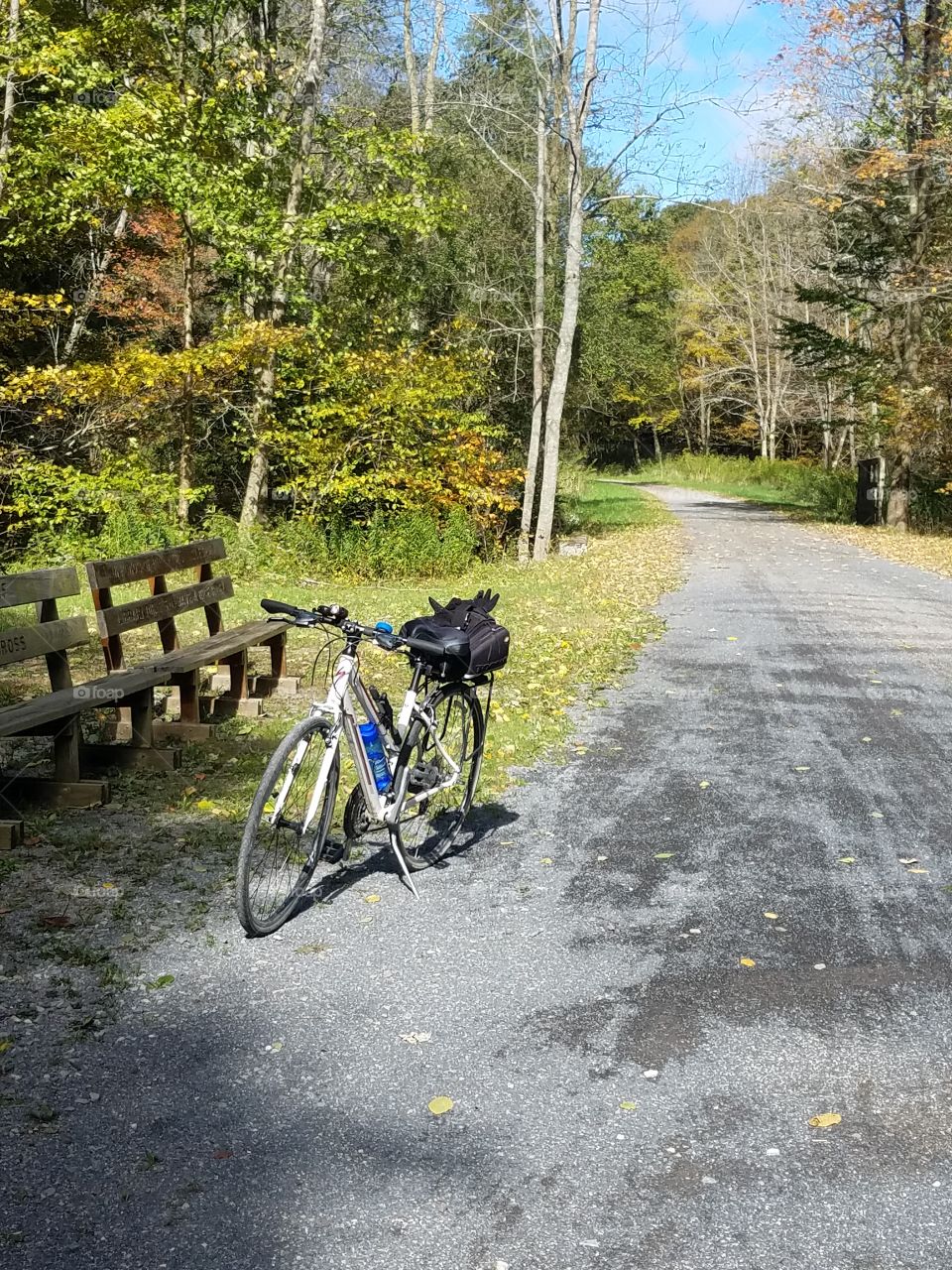 bicycle on trail