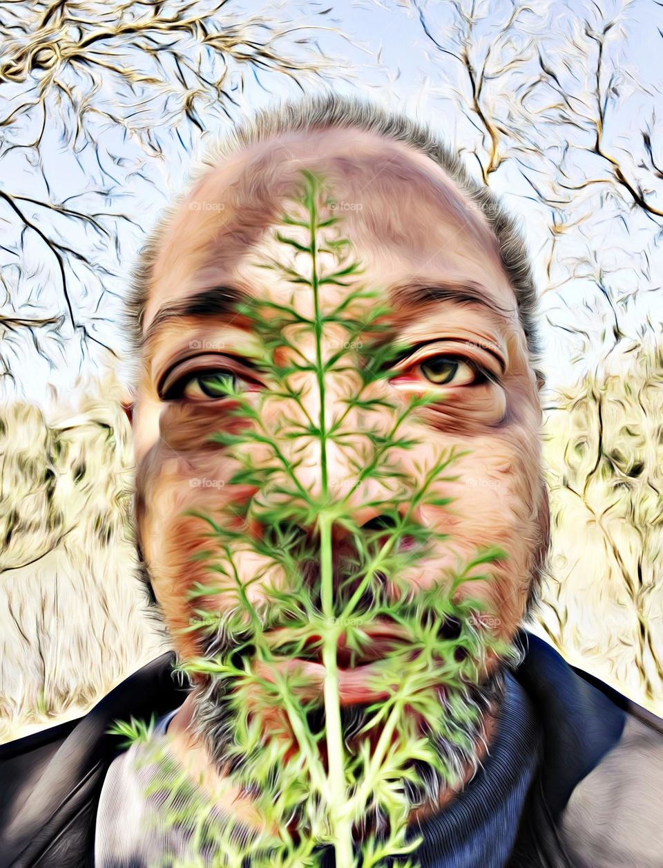 Self-portrait of a nature photographer in the great outdoors