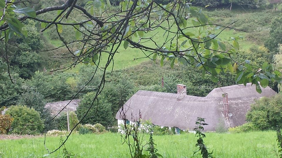 Thatched roof in the valley