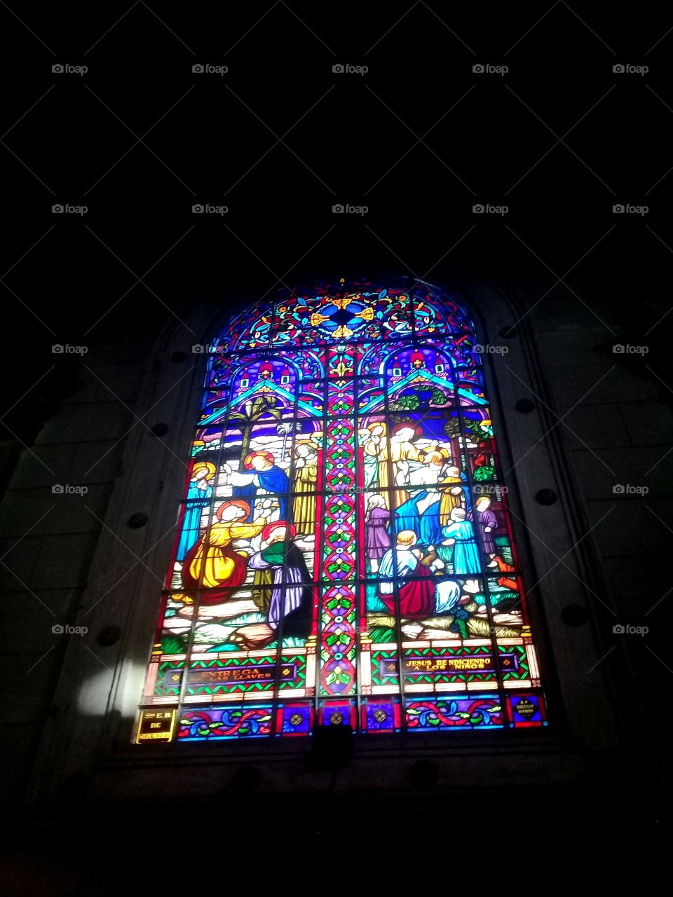Vitral en iglesia
