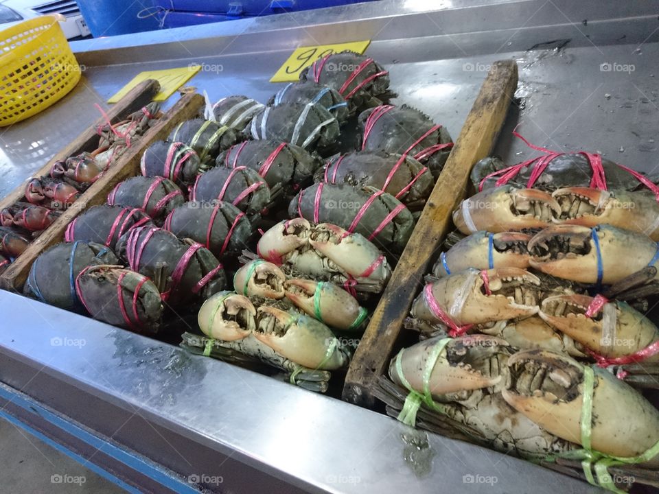Seafood Market Crabs