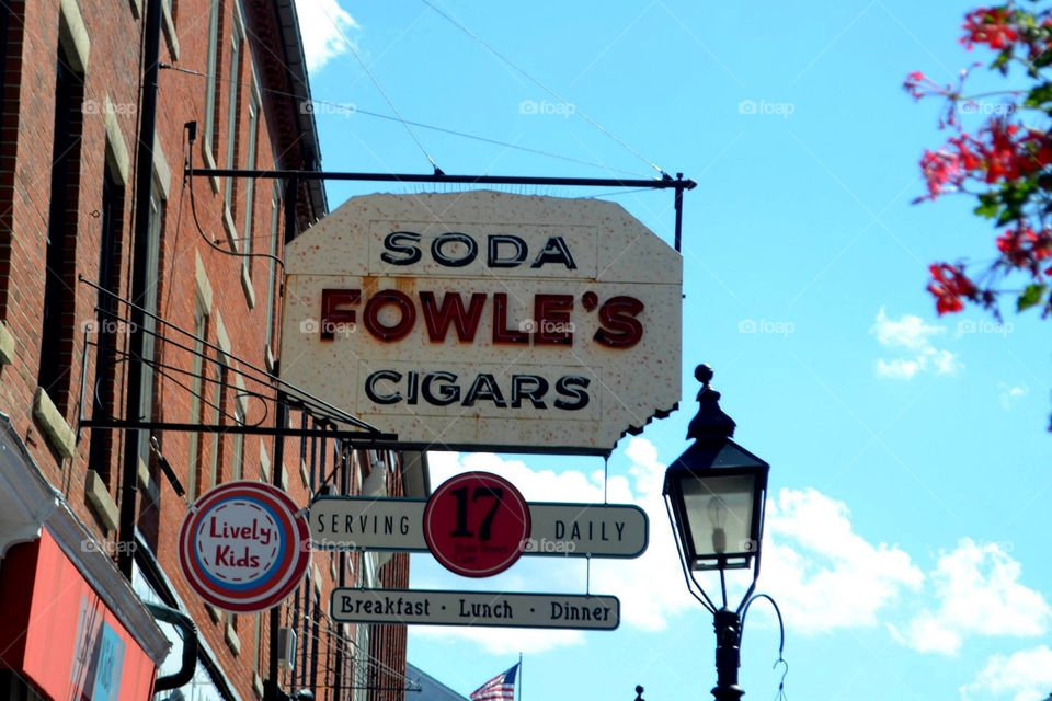 Fowle's Soda Sign