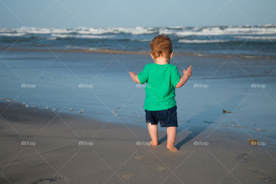 First time at the beach