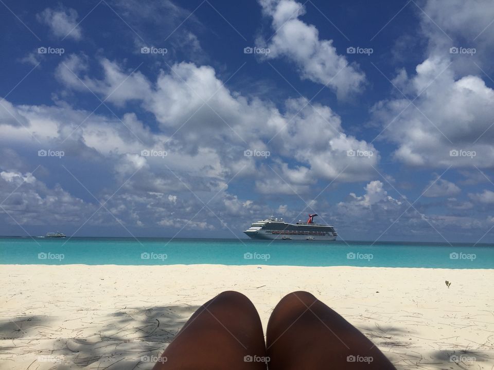 Relaxing on the beach 