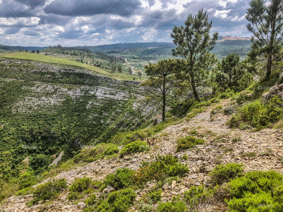 The countryside surrounding Fórnea, Porto de Mòs, Portugal - May 2020