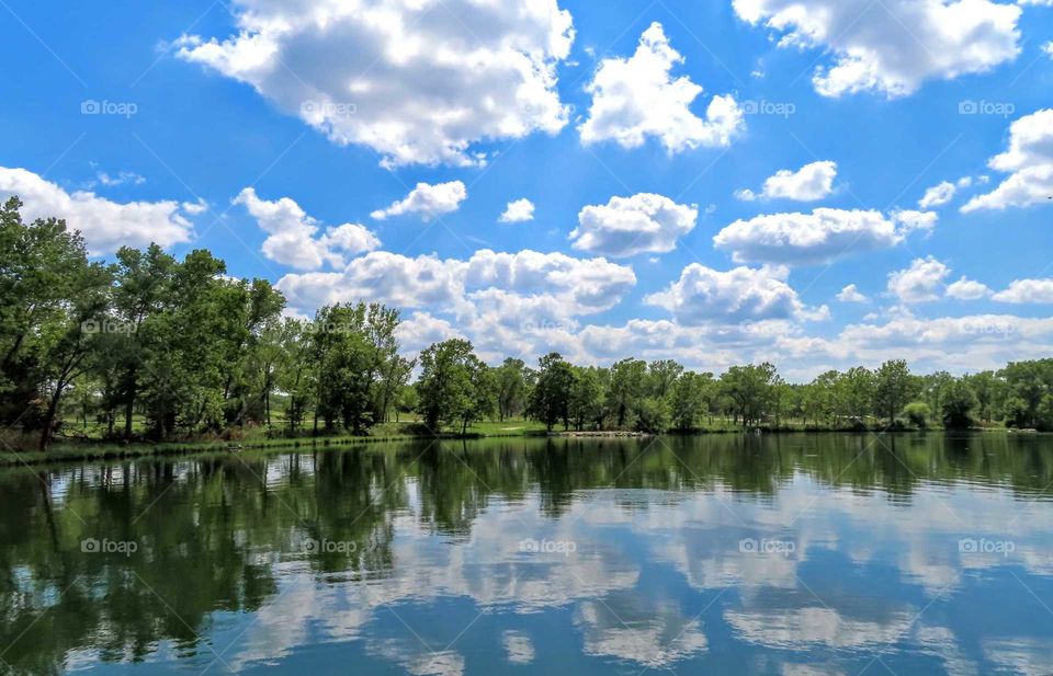 Stunning Reflection of Clouds over Water "Cloud Dance"