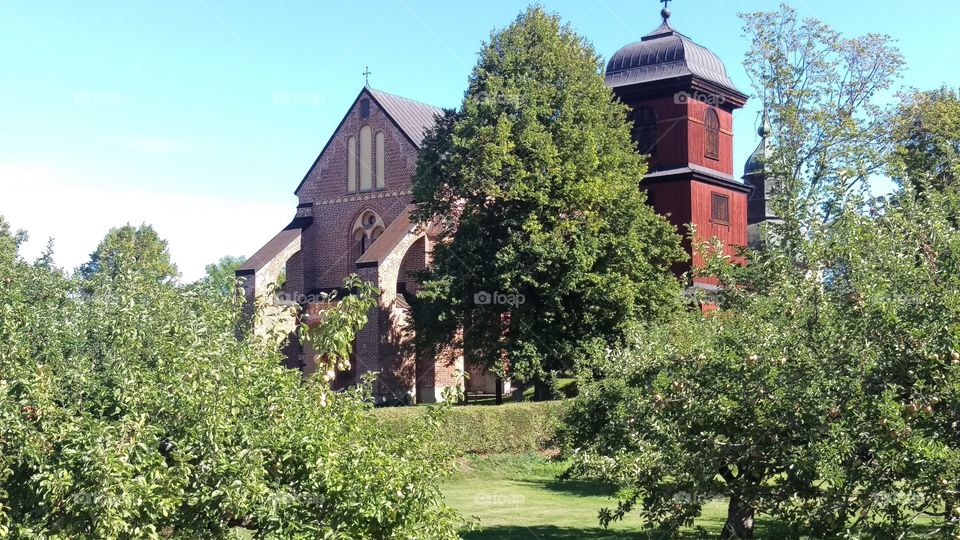 Church view, Skokloster kyrka, Uppland,Sweden