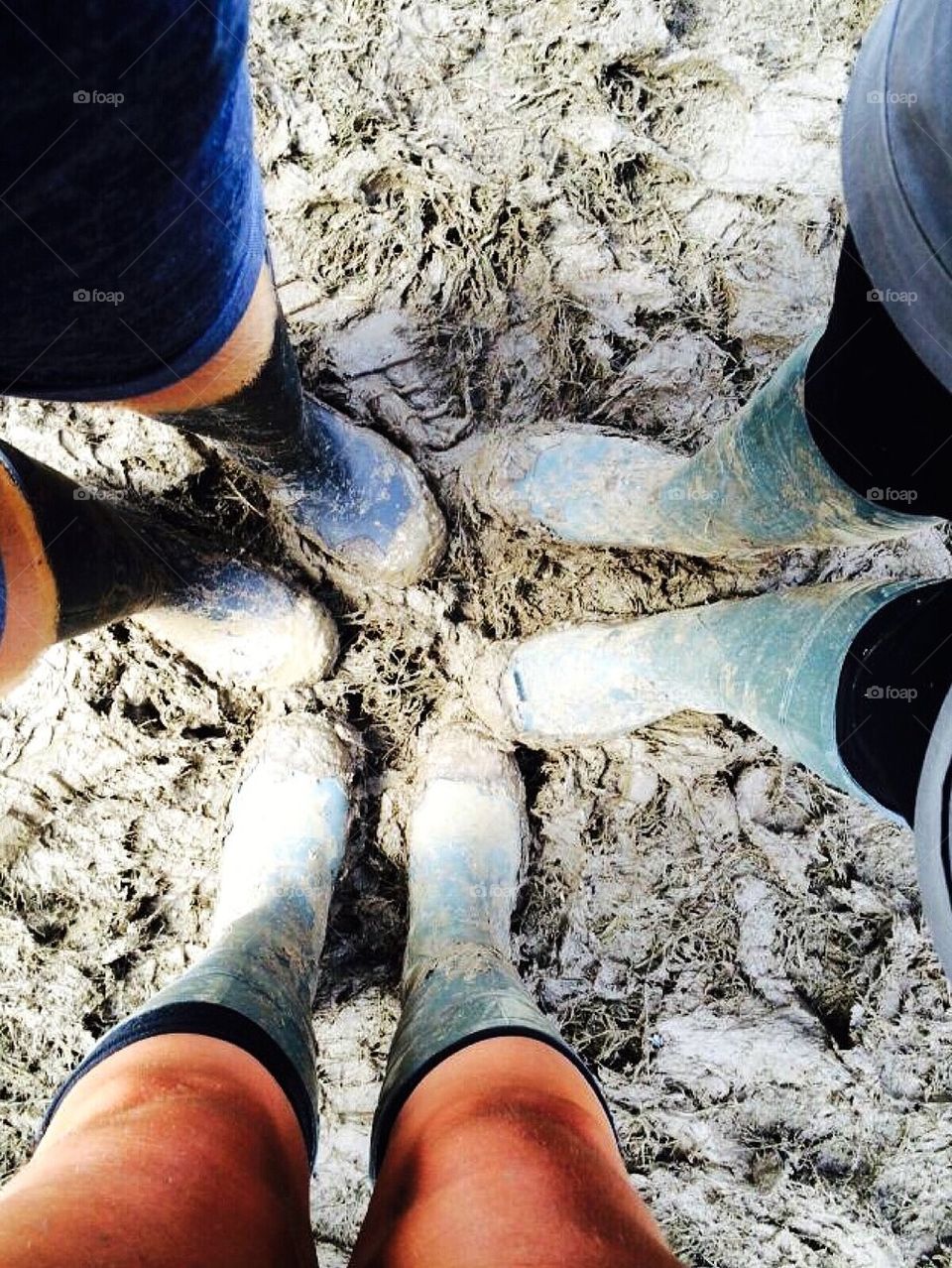 Muddy boots