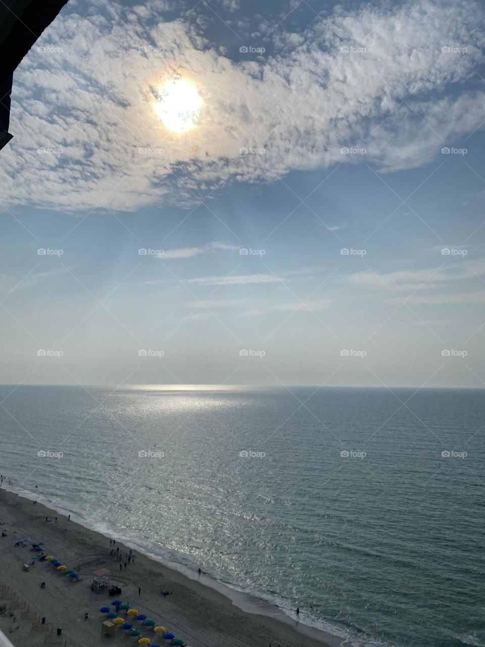 Beautiful sky at the beach 