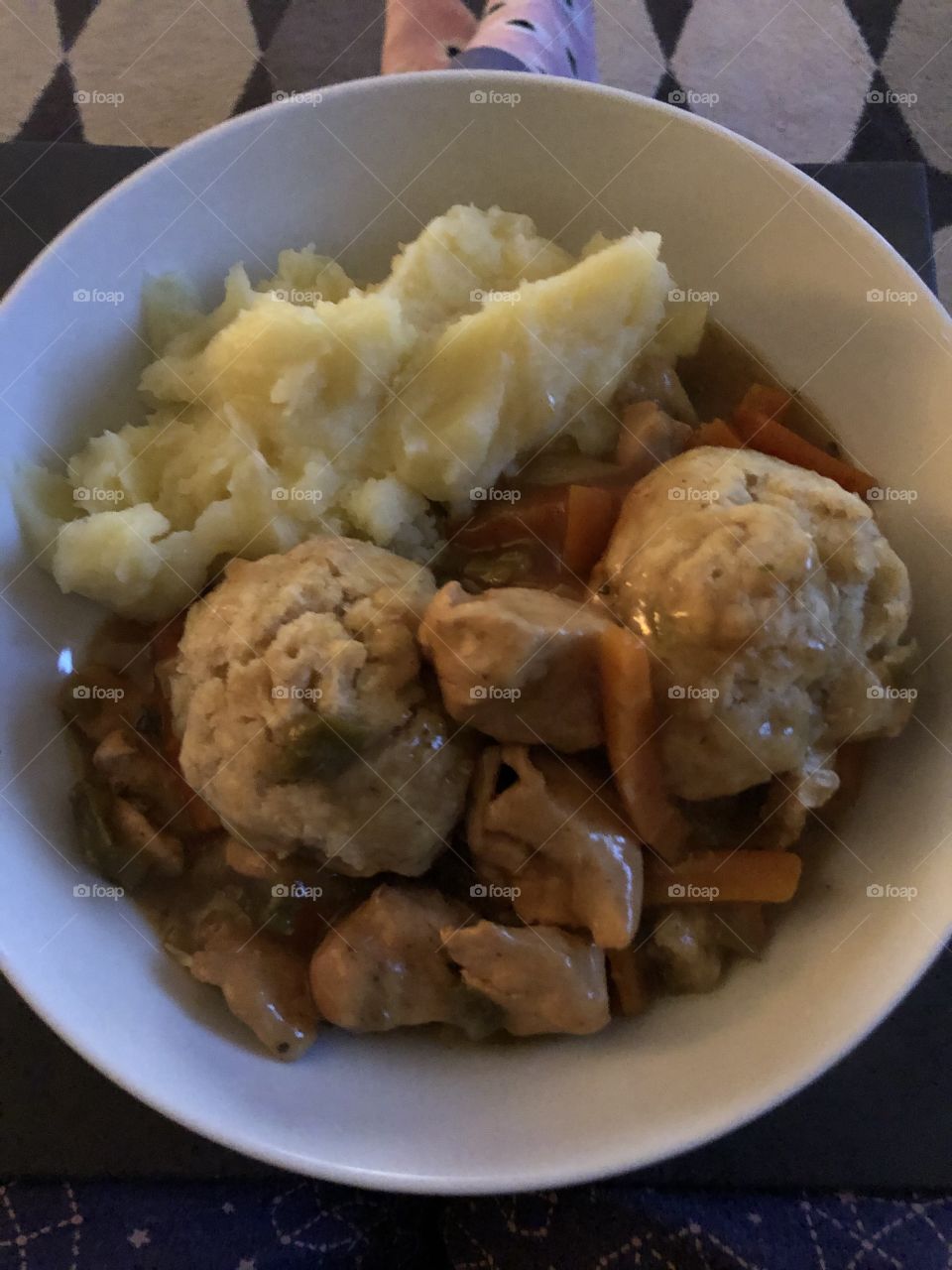 Chicken casserole with mashed potatoes and dumplings’ so delicious 