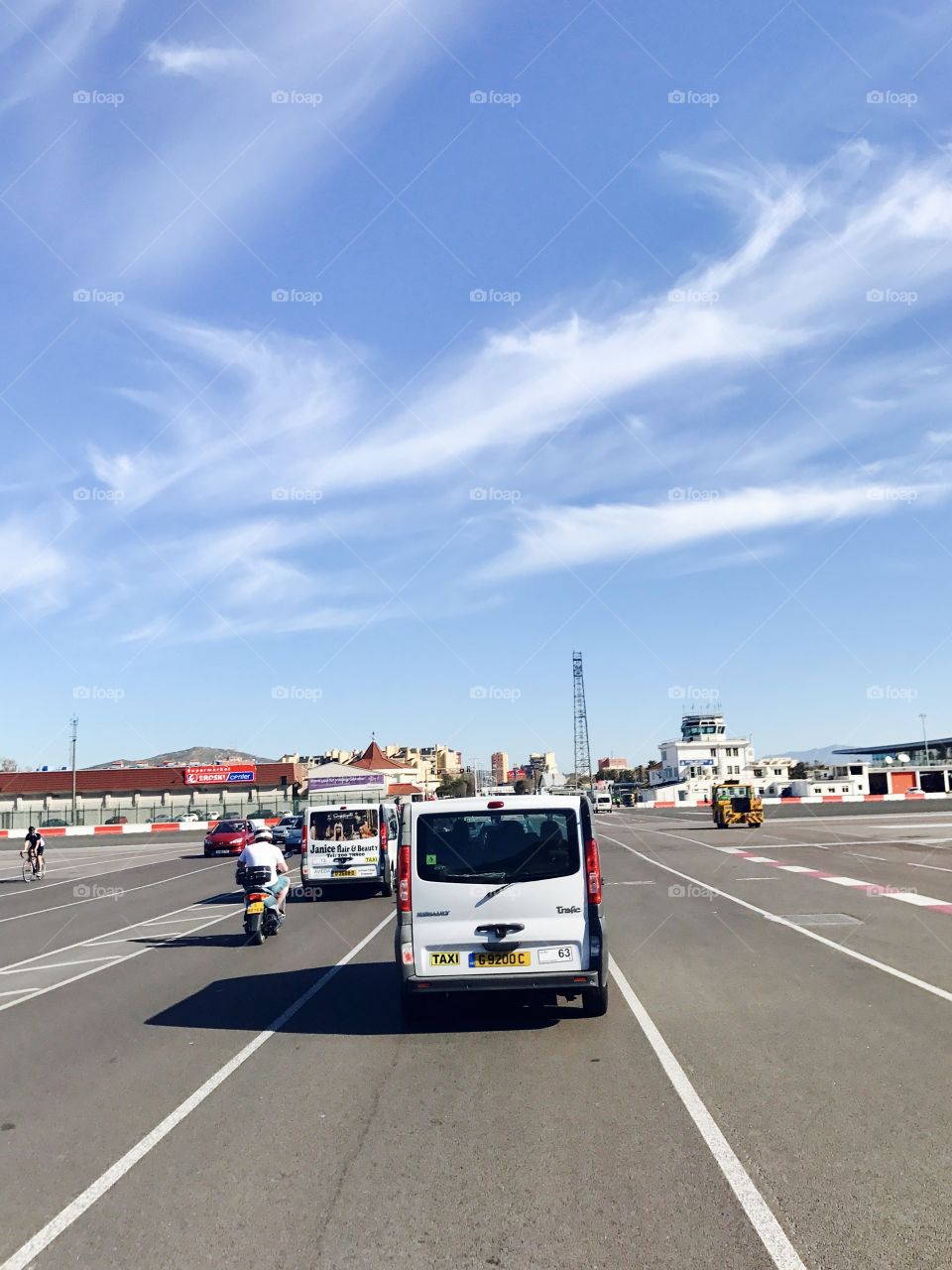 #airport #runway #road #traffic #sky #clouds #heaven