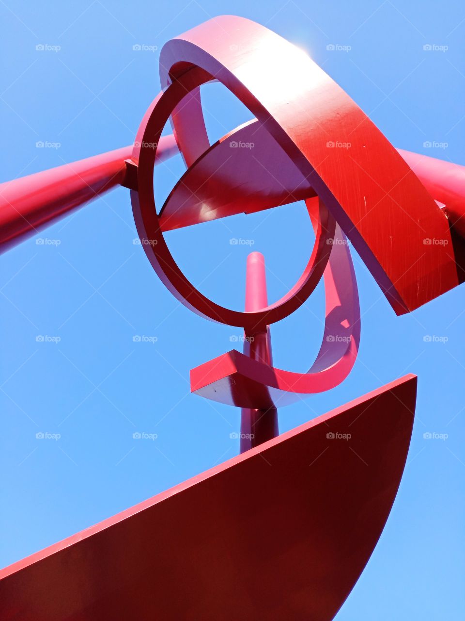architectural monument against the blue skies