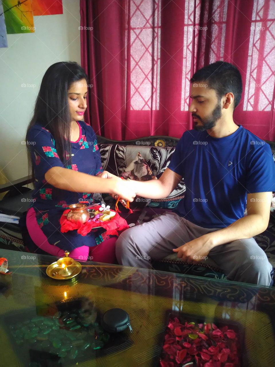 Happy Raksha Bandhan (festival of love between brother and sister)