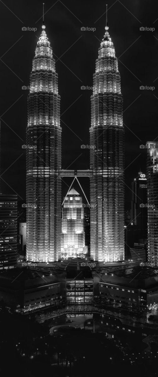 KLCC, Kuala Lumpur City Centre at night