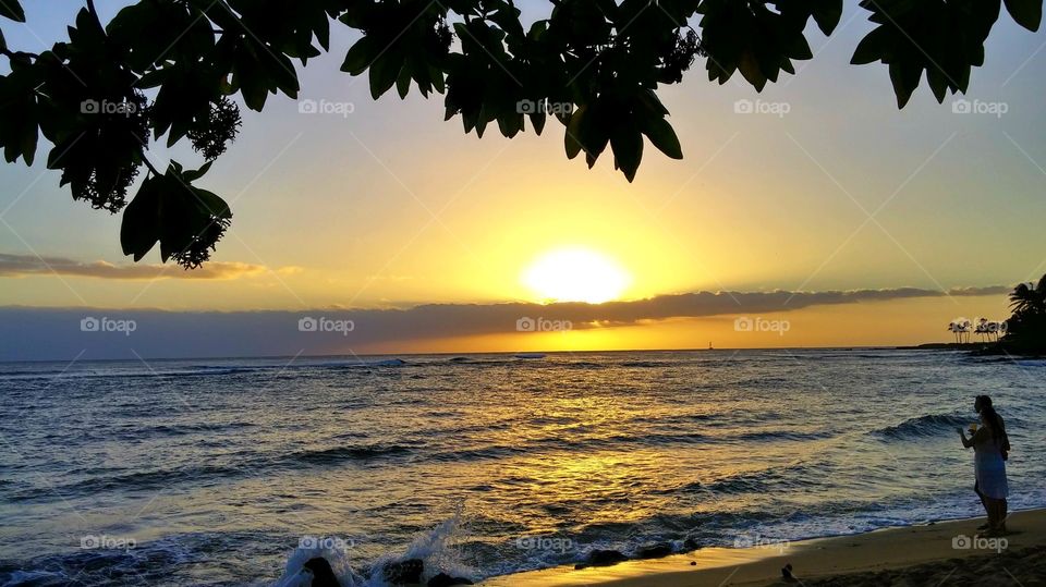 Sunset at the beach