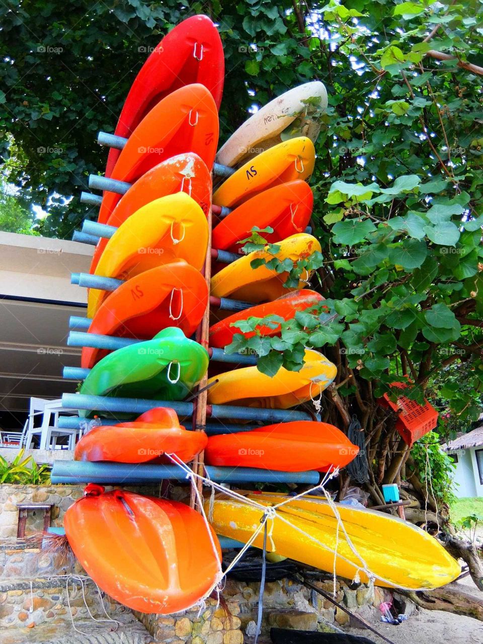 colors of kayaks