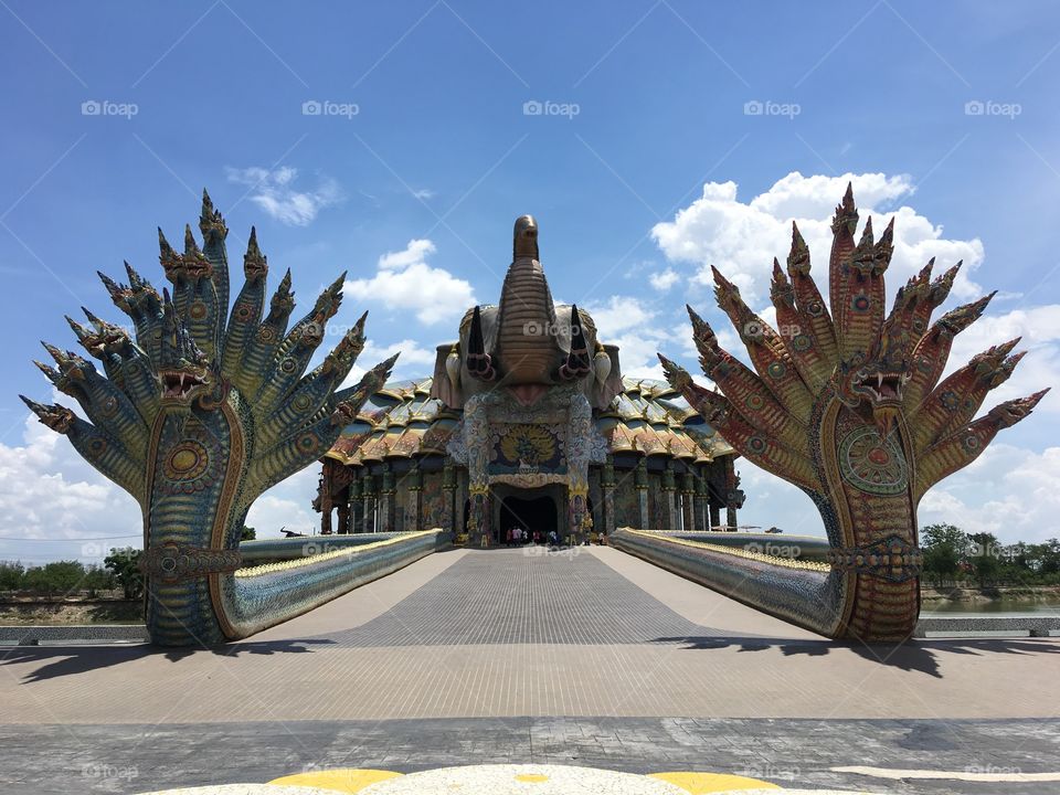 "Wat ban rai" Beautiful Temple of Thailand