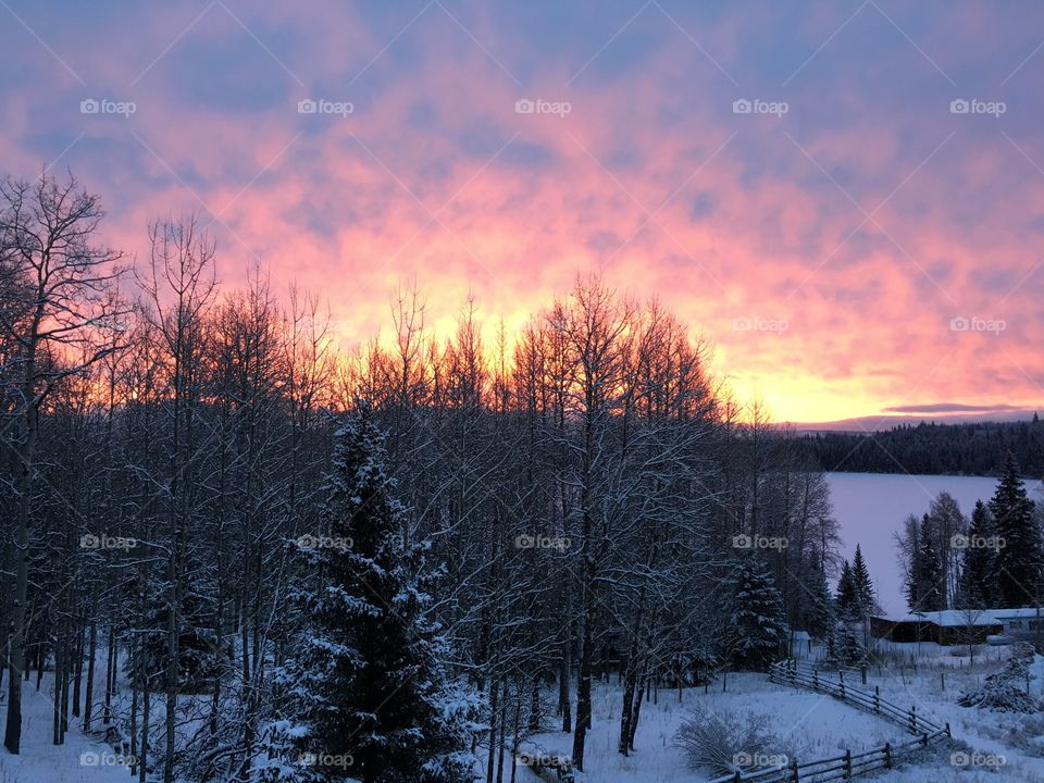Sunrise over Lake