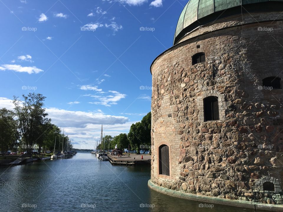 Vadstena castle view