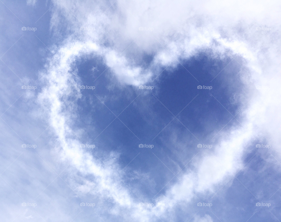 A heart cloudscape-love and peace.