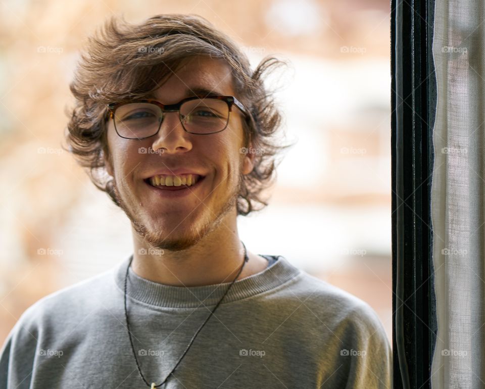 Portrait of happy man