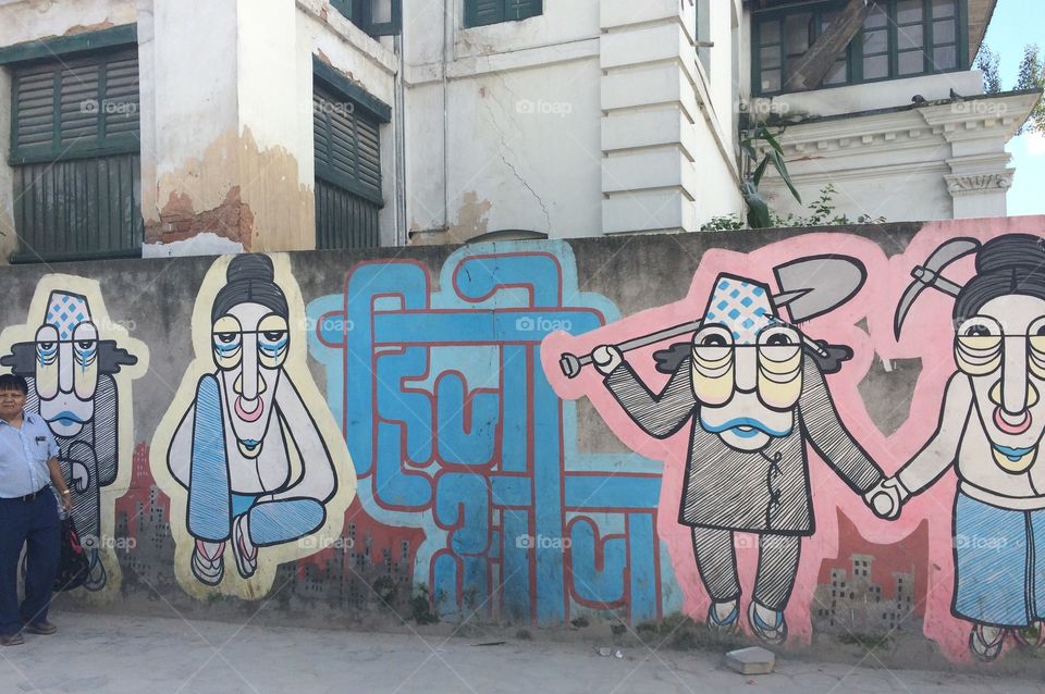 Kathmandu street art