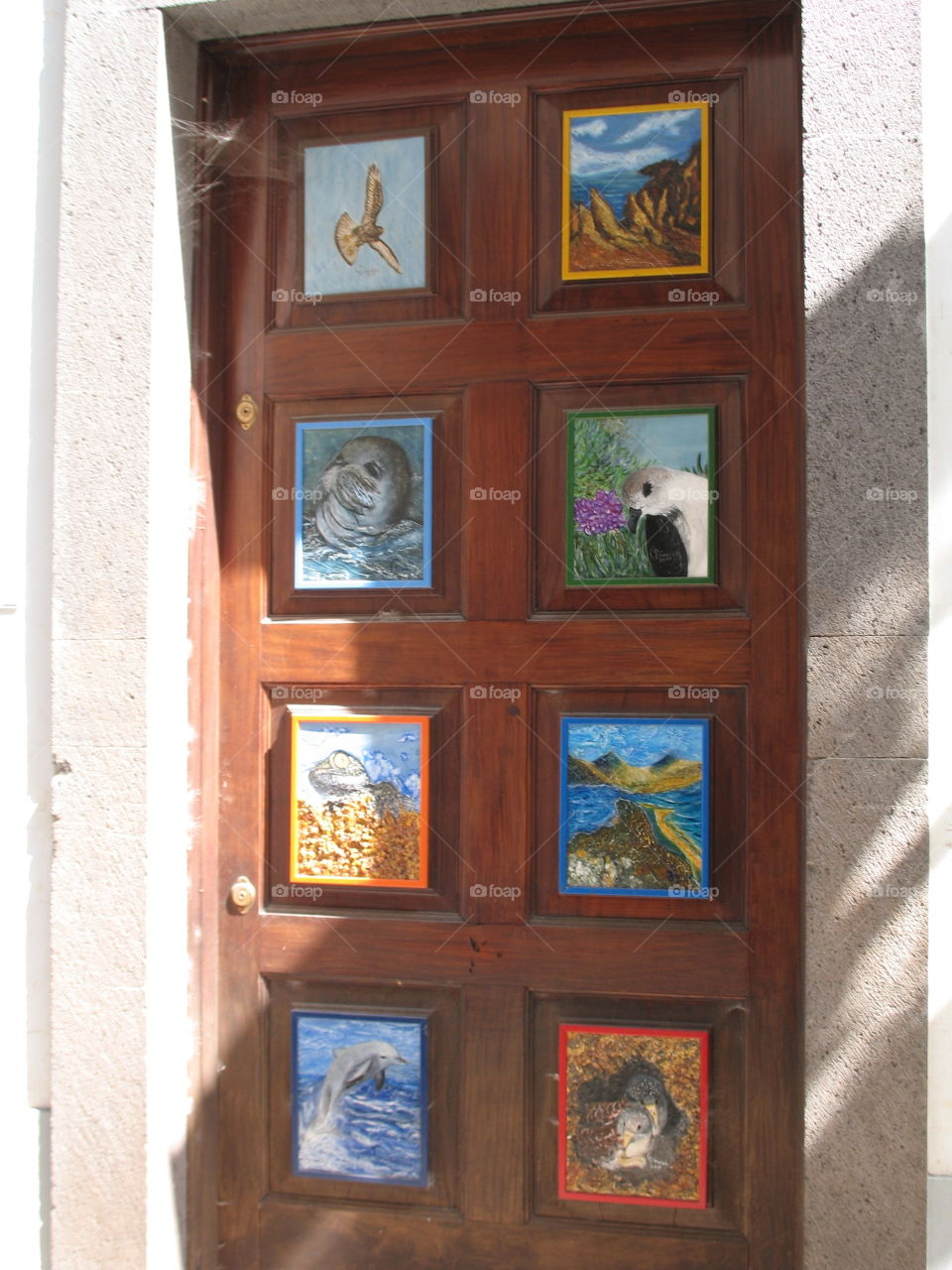 Decorated door 