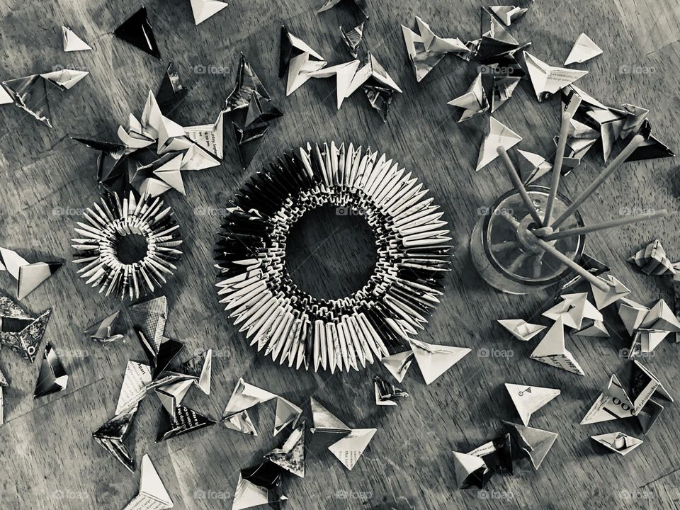 Designs for diffuser using used magazine 