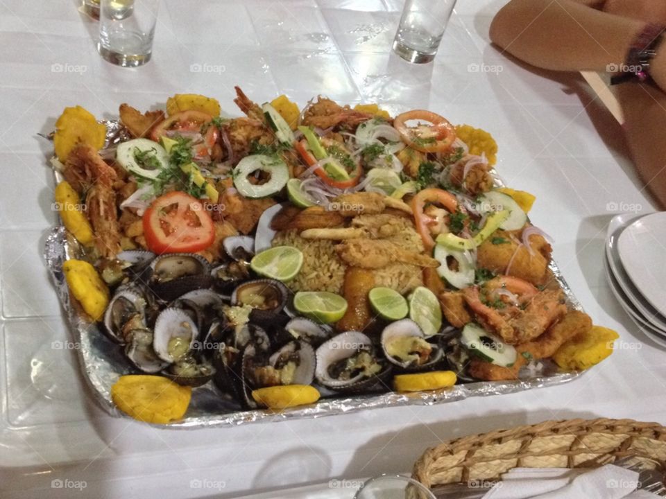 Grilled seafood by the sea! 