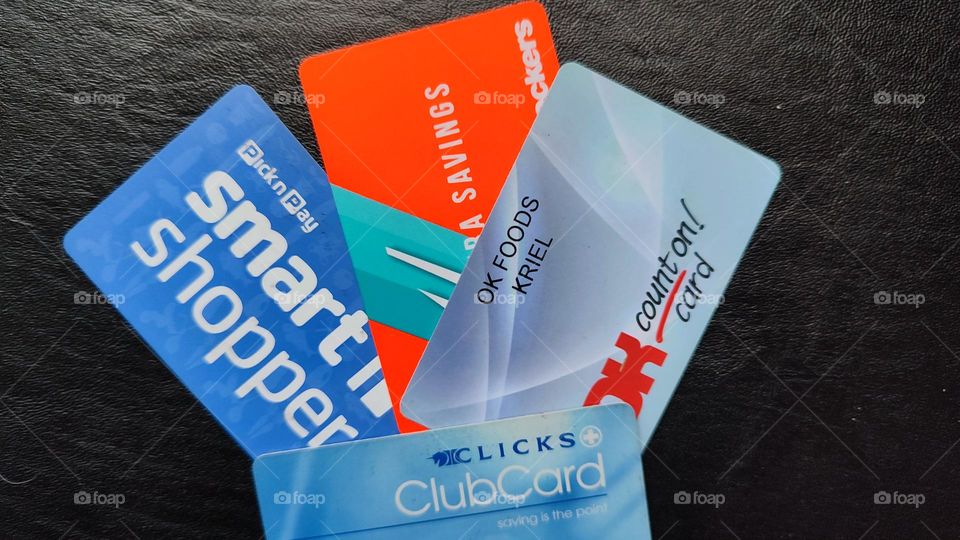 Saving cards for shops