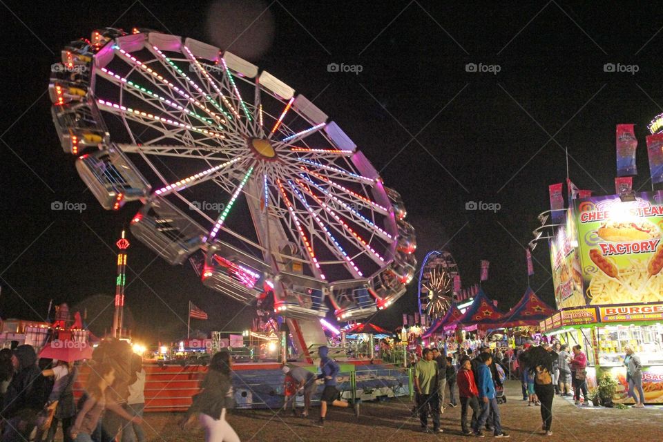 Carnival amusement ride. 