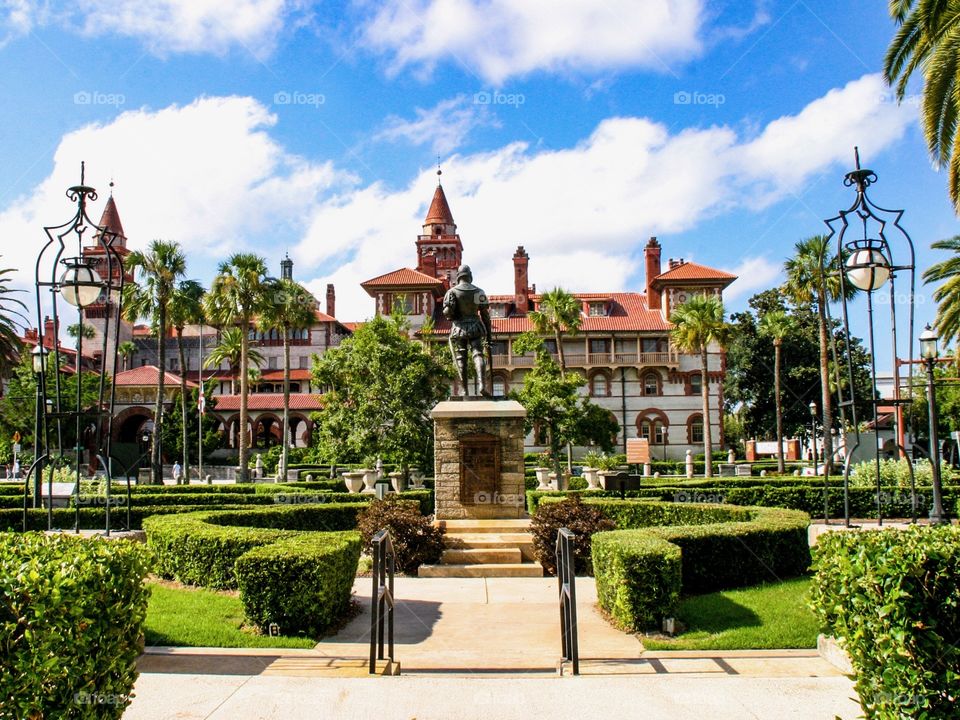 Flagler College shot on a beautiful sunny day in Saint Augustine Florida. A four-year private there will arts college