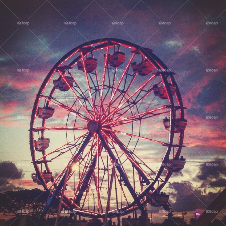 Ferris Wheel at Aloha State Fair Honolulu Hawaii
