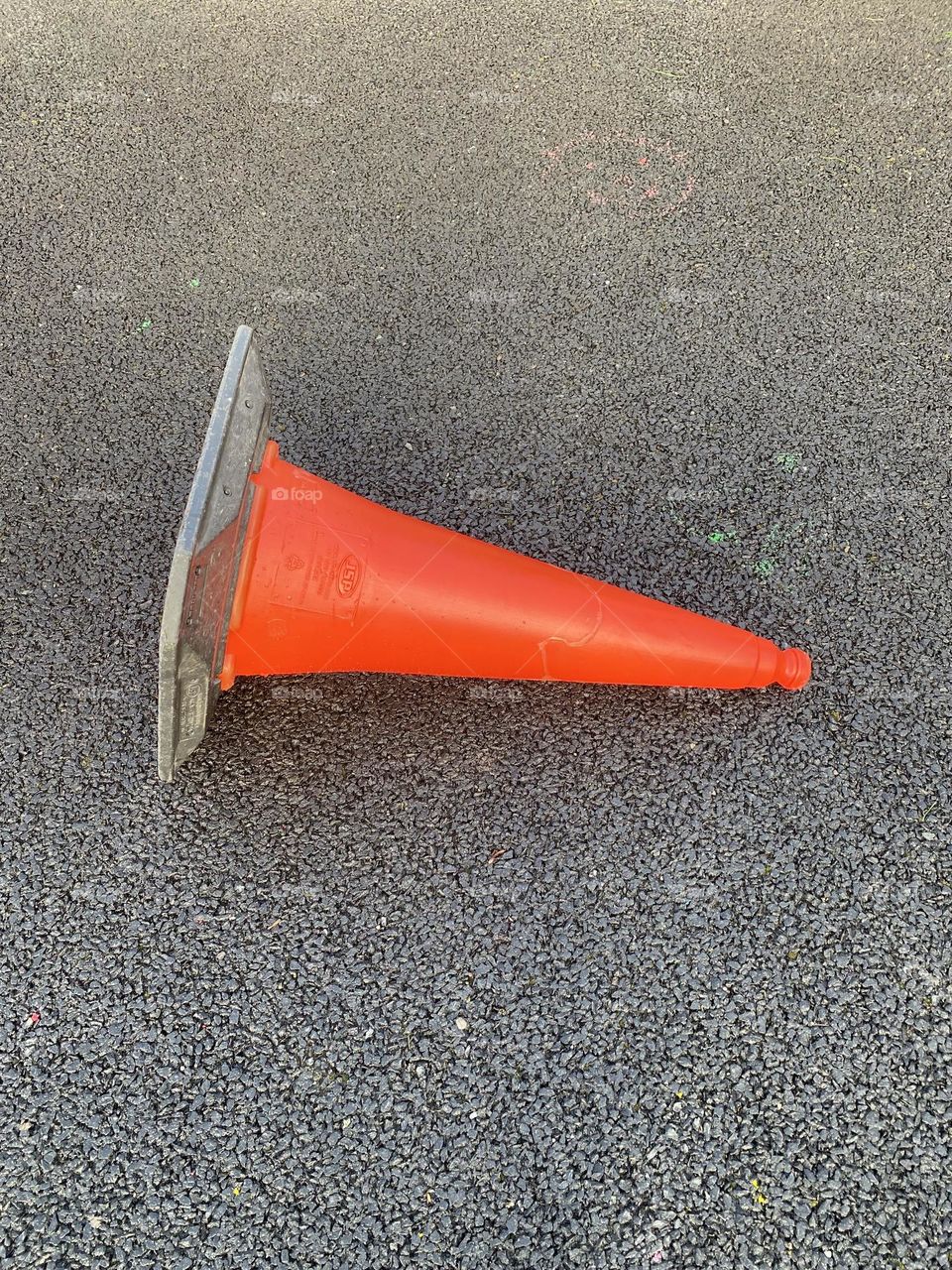 Orange triangle cone