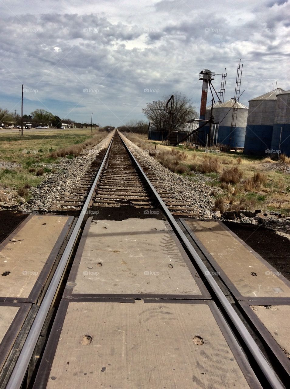 RR Tracks in Small Town, Texas