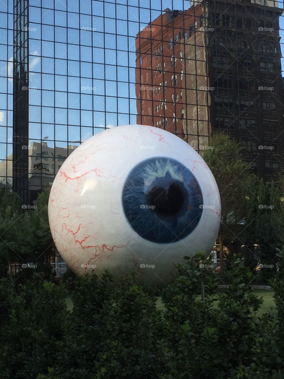 Giant Eyeball sculpture Dallas Texas