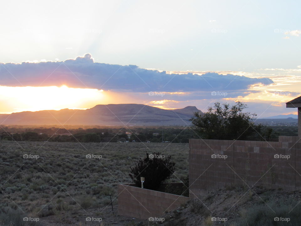 Landscape and NM Sunset