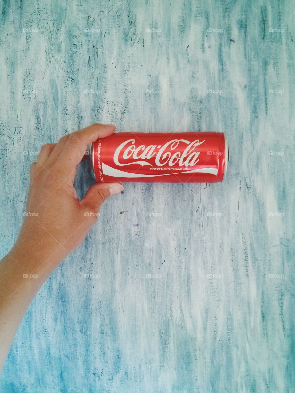 Coca-cola. Coca-cola on the hand