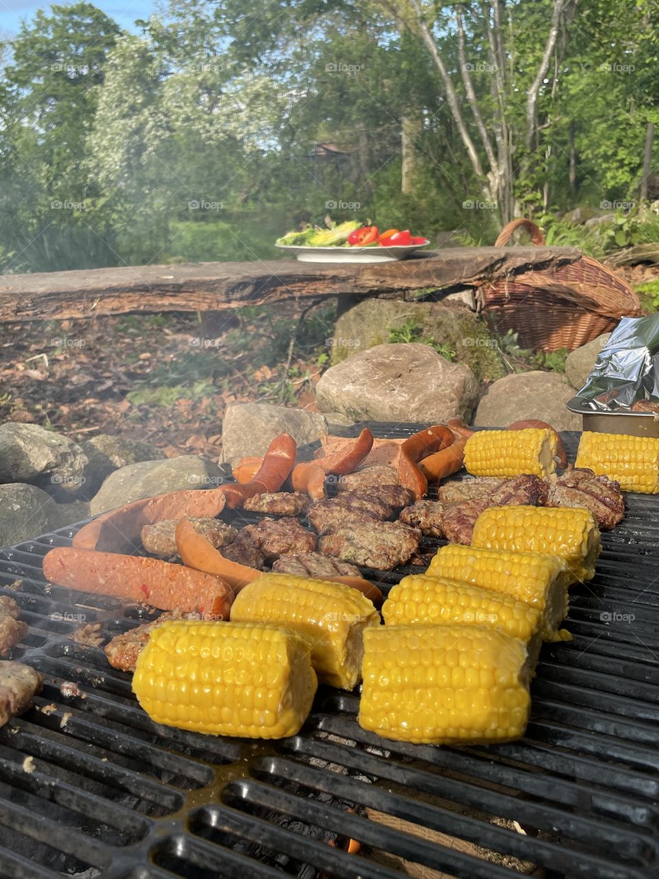 Barbeque in the garden