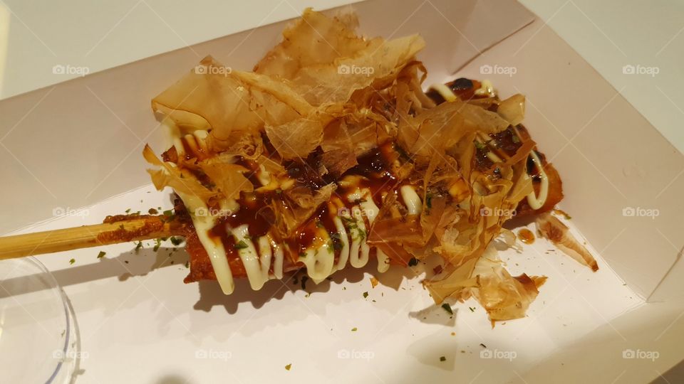 Okonomiyaki on Stick