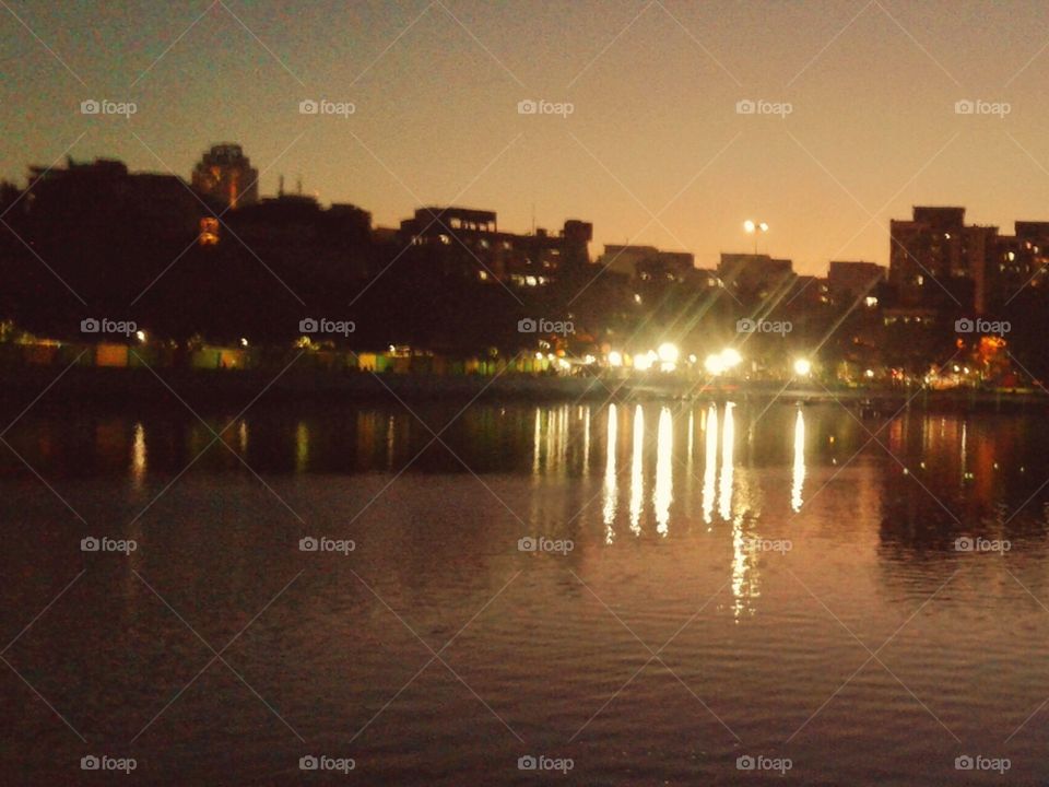 An Evening at a Lake