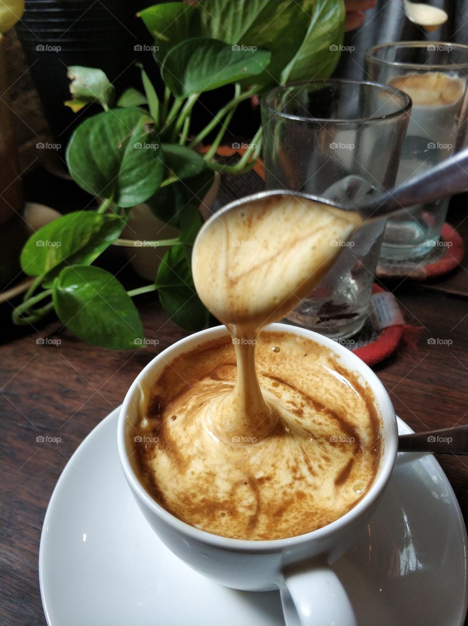 Creamy Vietnamese egg coffee