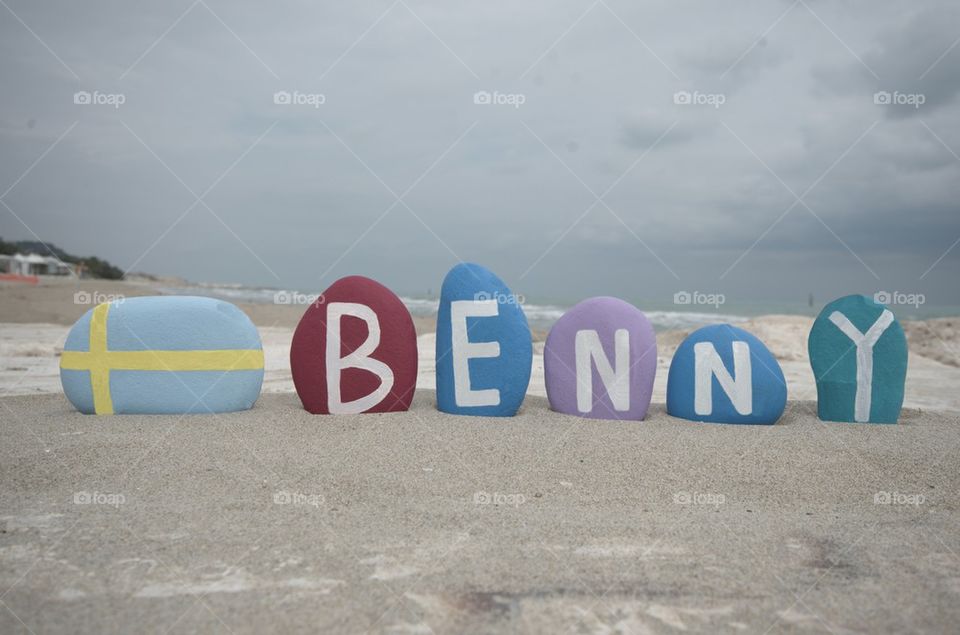 Benny, Son Of My Right Hand, male name on stones