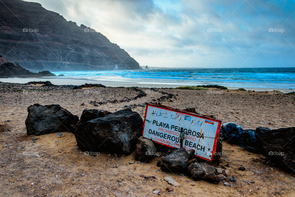 Dangerous beach