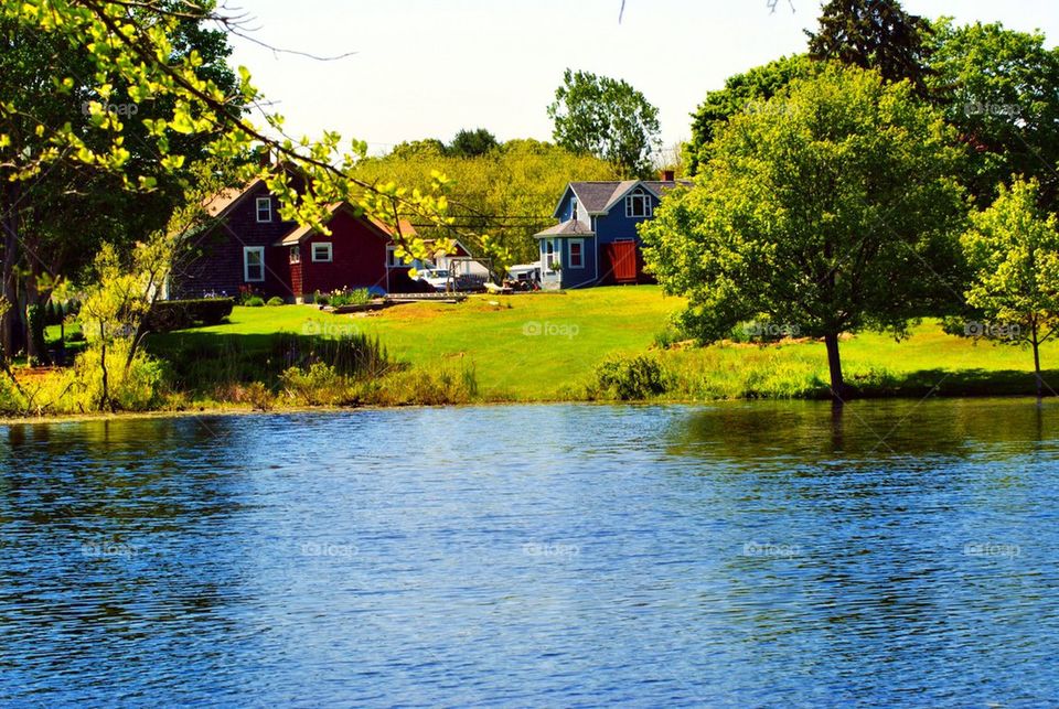 Lakeside houses