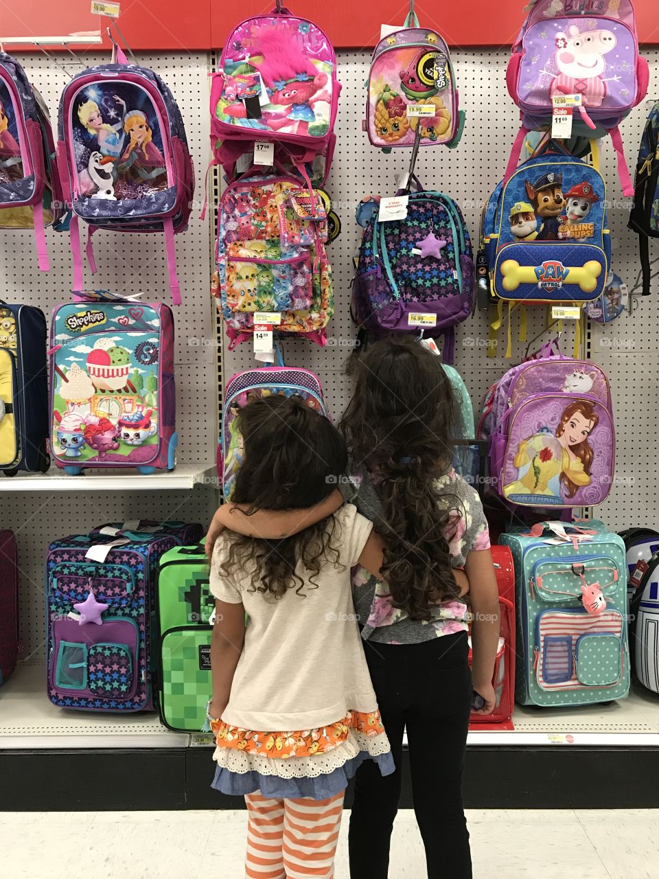 Going back to school for two sisters.
